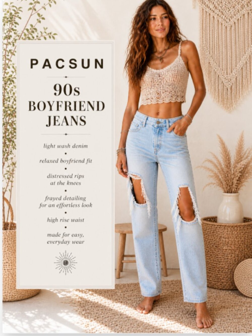 PacSun 90’s Boyfriend Jeans Size 30